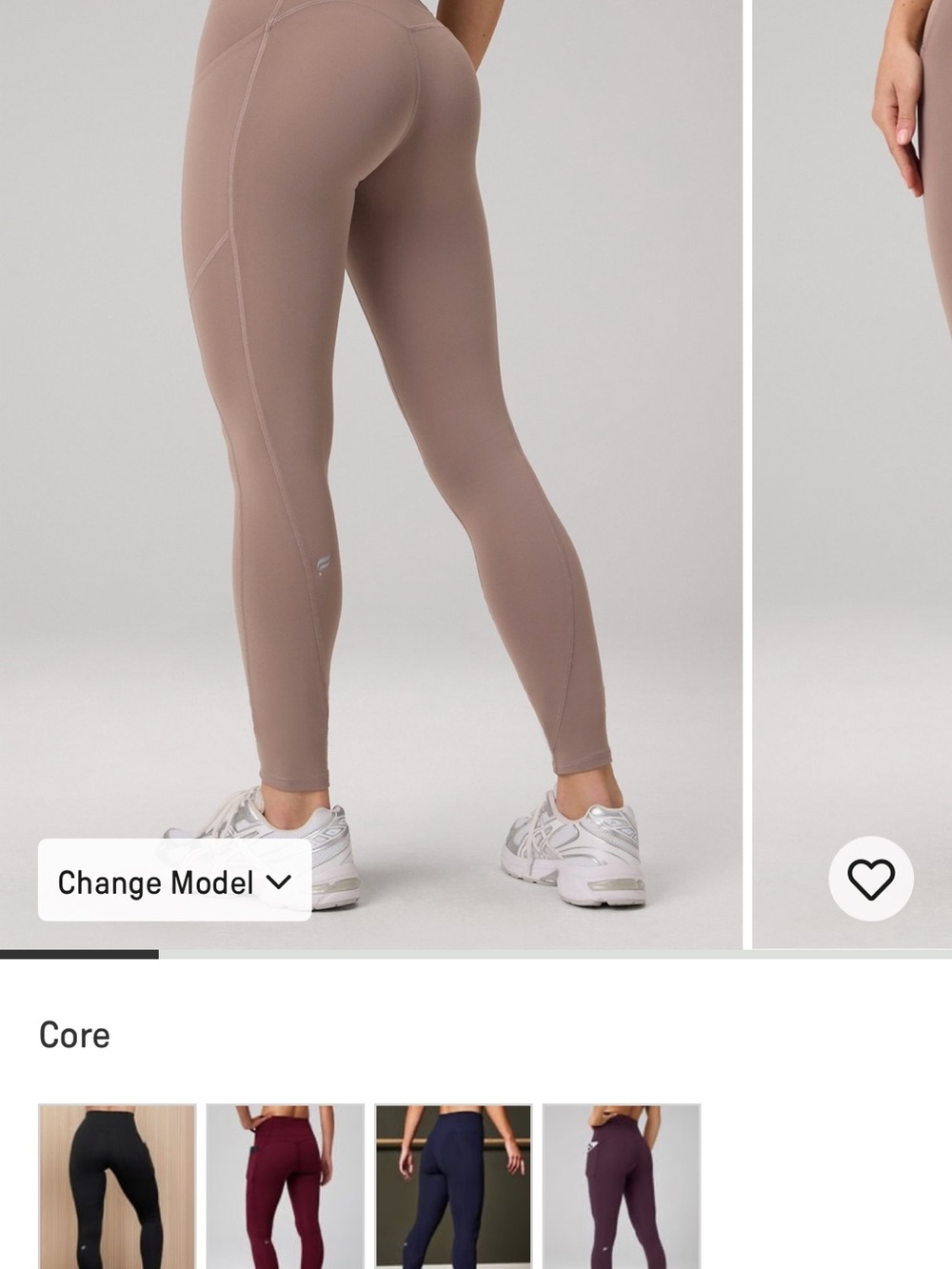 Fabletics Taupe High-Rise Leggings